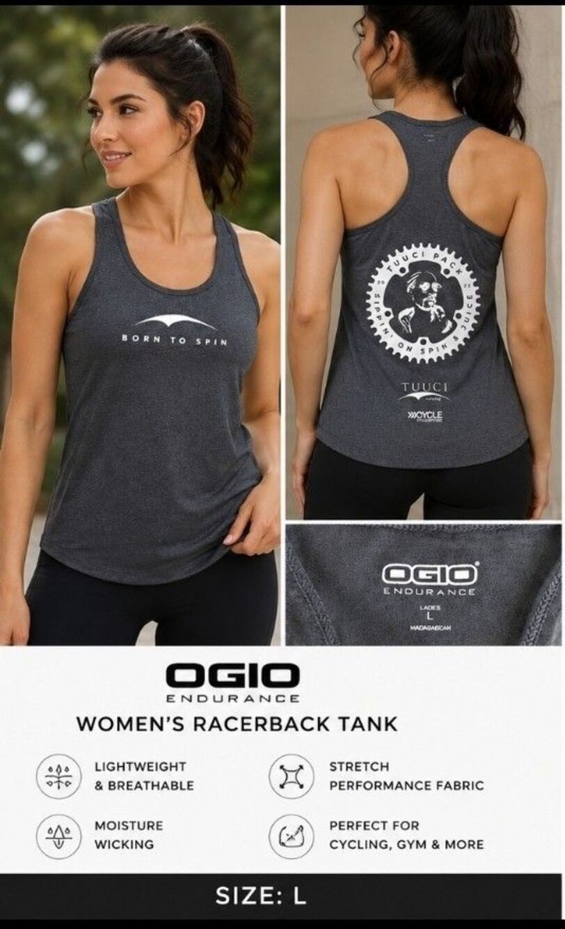 OGIO Endurance Women's Racerback Workout Tank Top Gray Size L